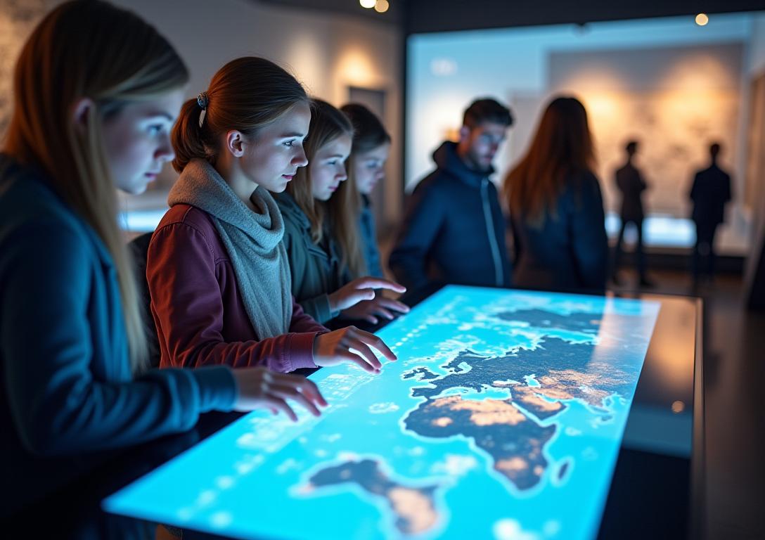 Interactive digital museum exhibits